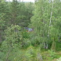 Вид с горы на лагерь